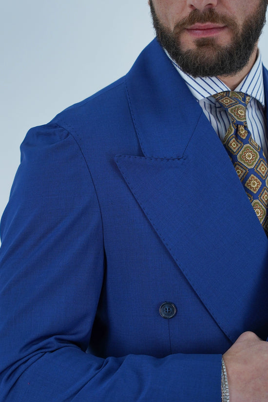 Giacca Heritage Lunga Doppio Petto - Linea Extensive | Blu Inchiostro