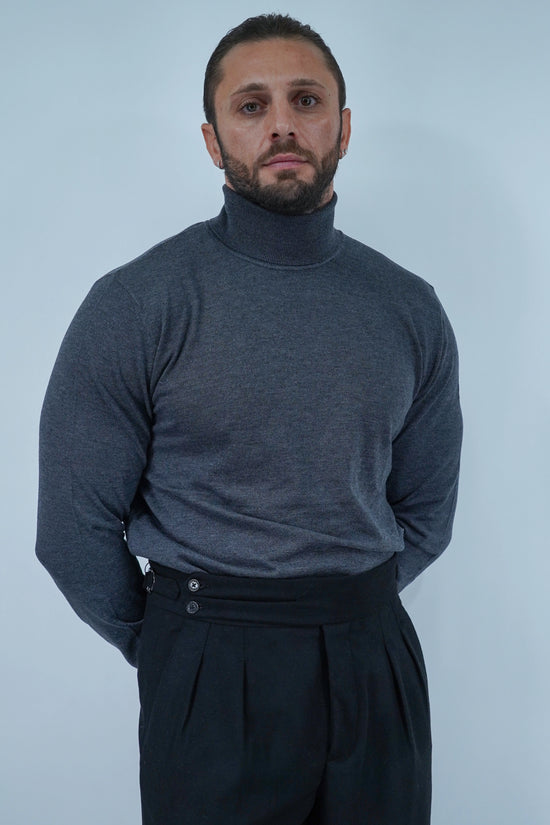 Dolcevita in filo antracite