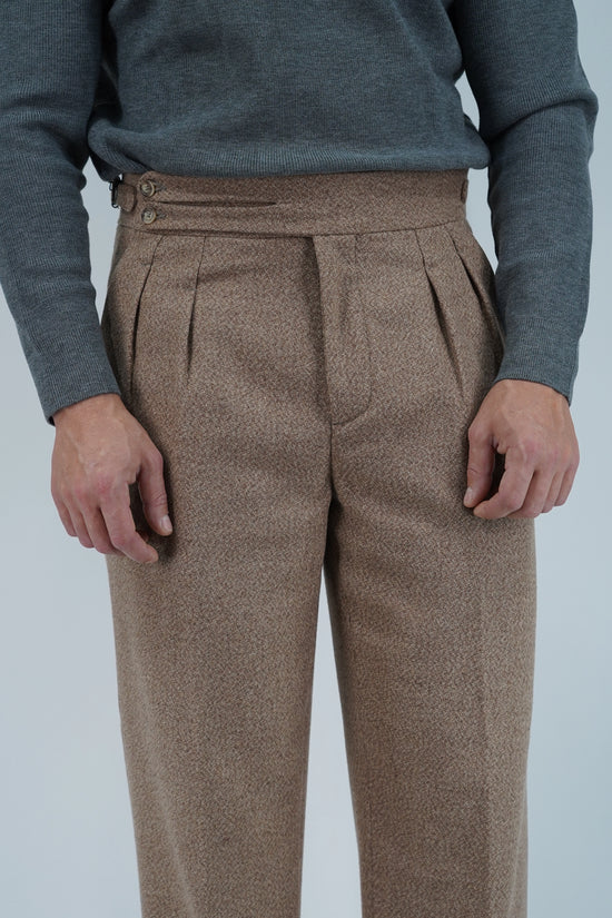 Gurkha biforcato in flanella argilla fondo 23cm