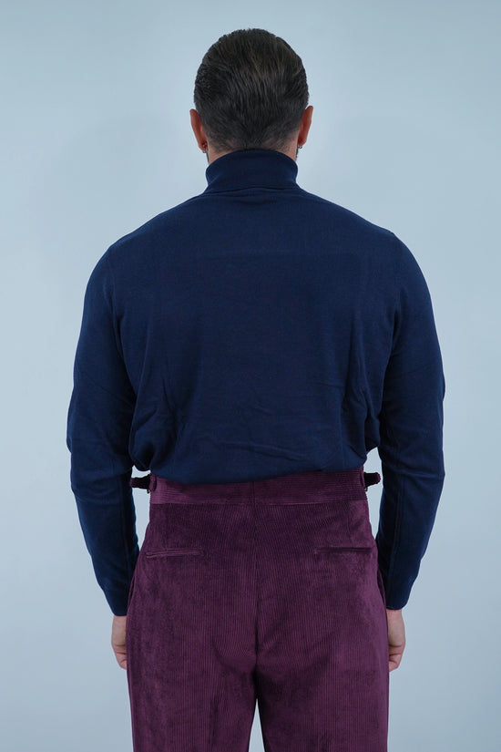 Dolcevita in filo blu