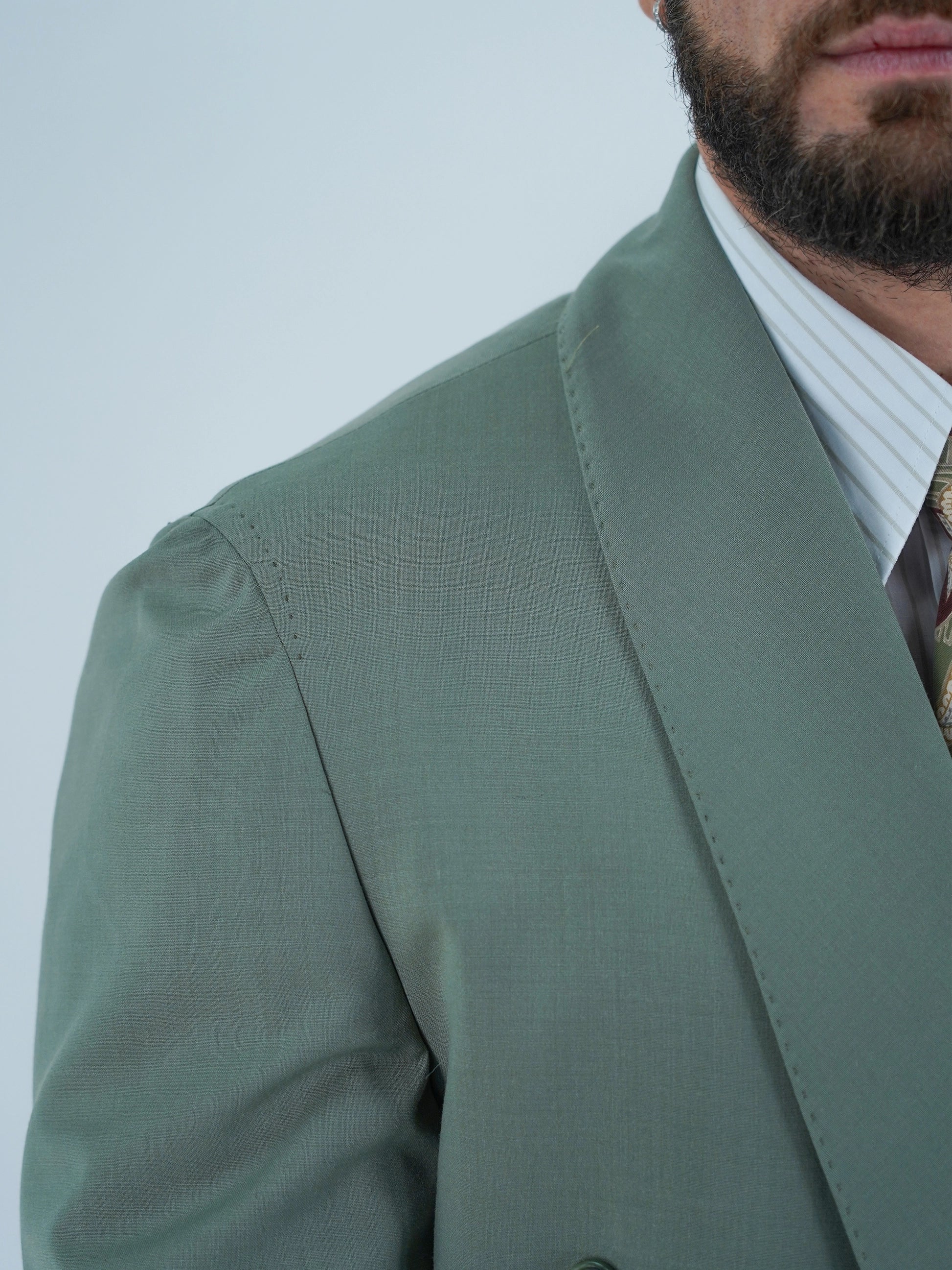 Giacca Heritage Lunga Doppio Petto - Linea Extensive | Verde Oliva