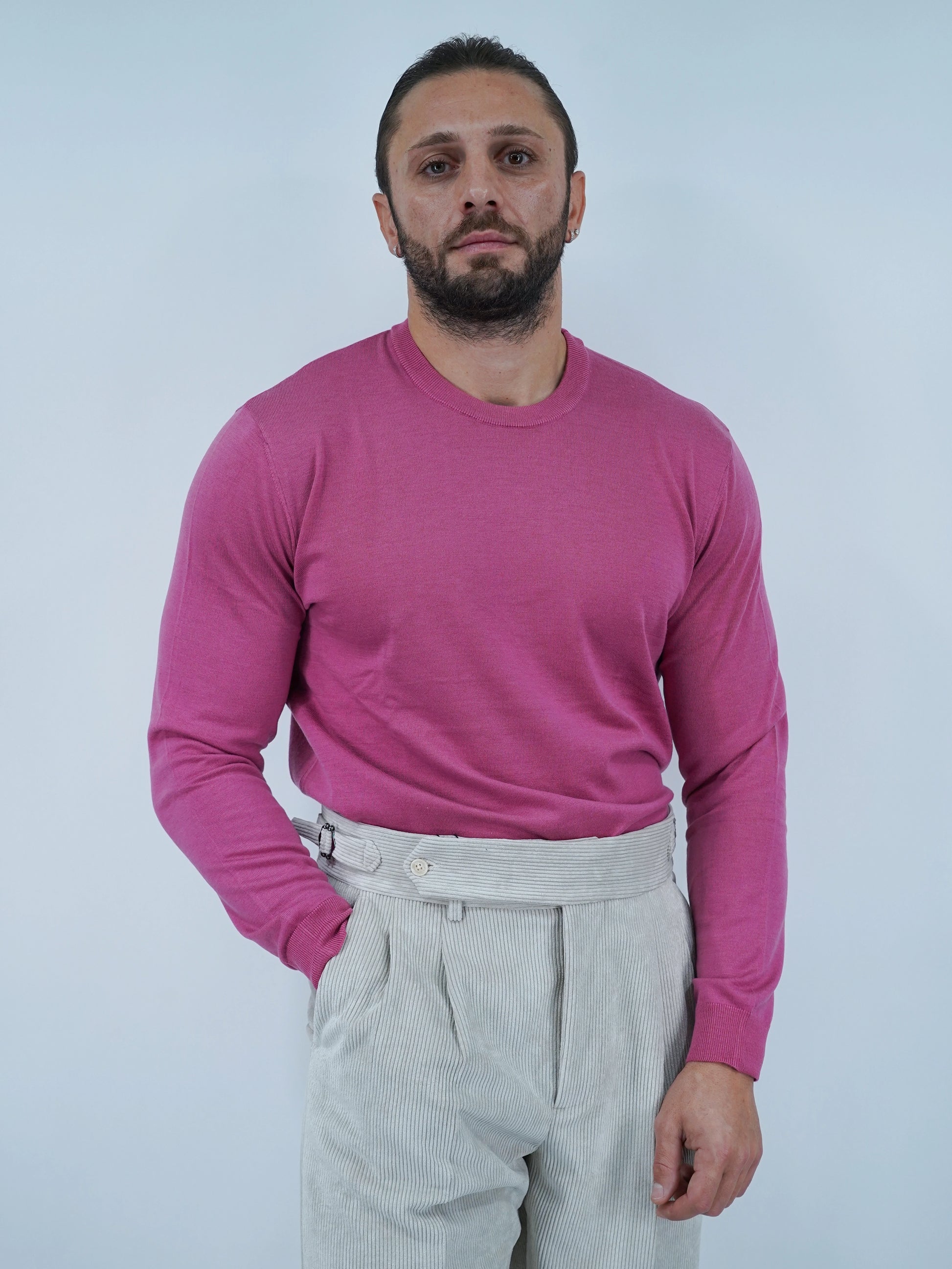 Girocollo in filo lilla