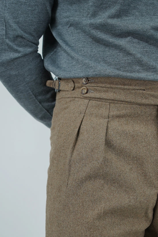 Gurkha biforcato in flanella quercia fondo 23cm