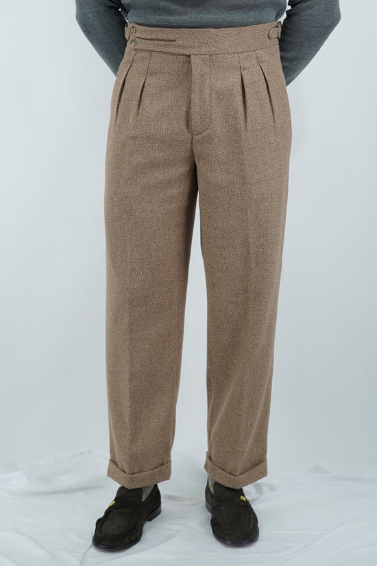 Gurkha biforcato in flanella argilla fondo 23cm