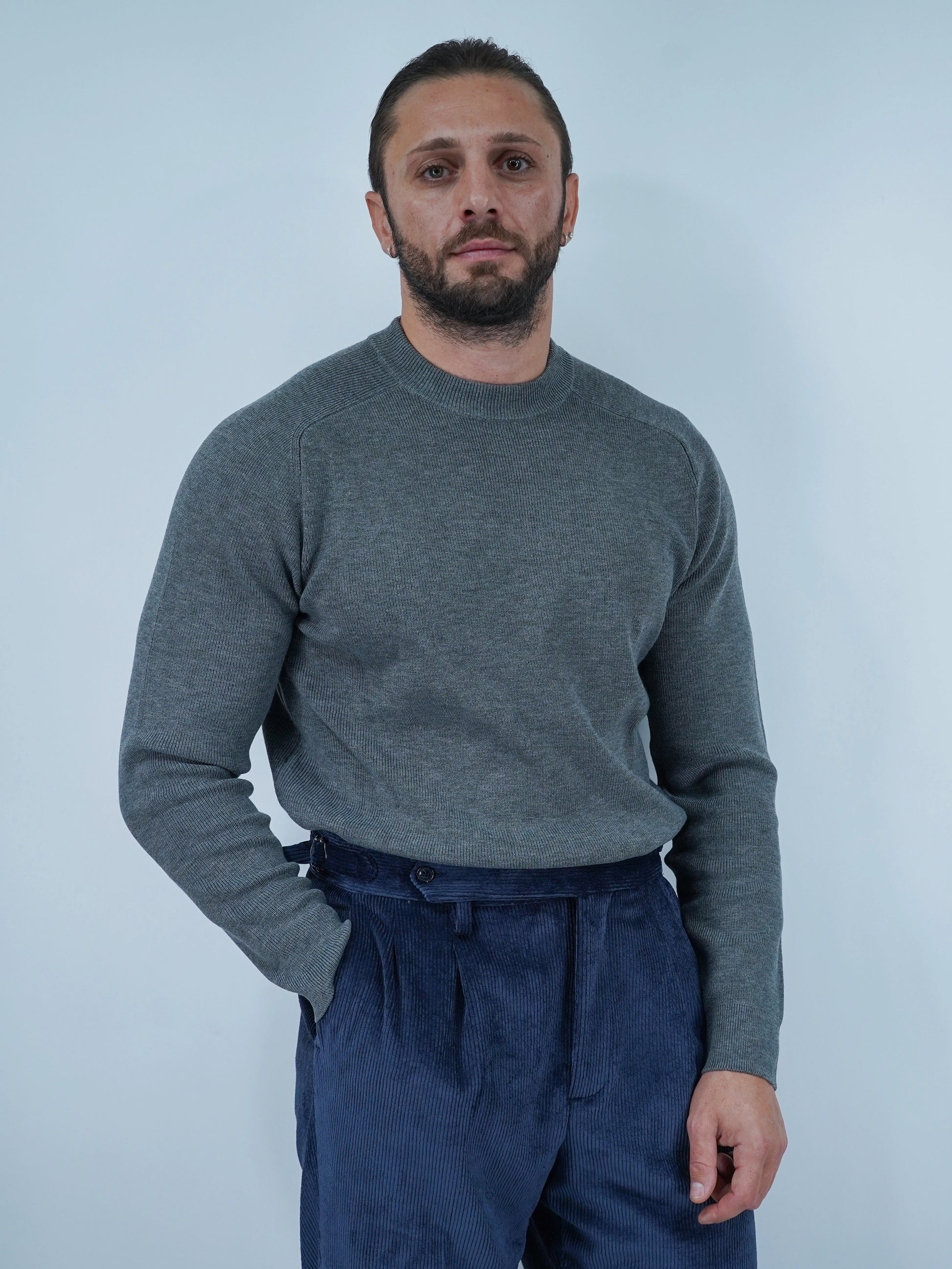 Girocollo due fili grigio