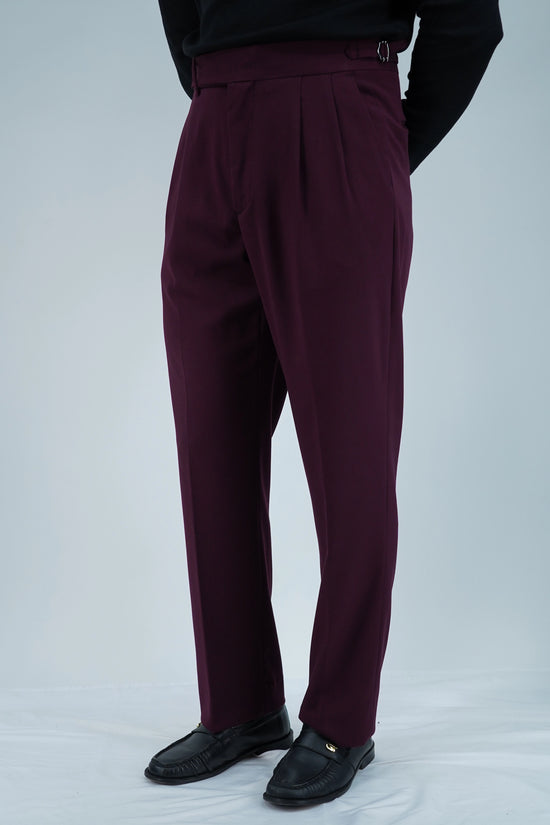 Gurkha 1 bottone con fibbie laterali stringenti bordeaux