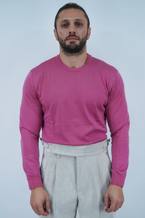 Girocollo in filo lilla