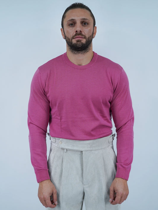 Girocollo in filo lilla