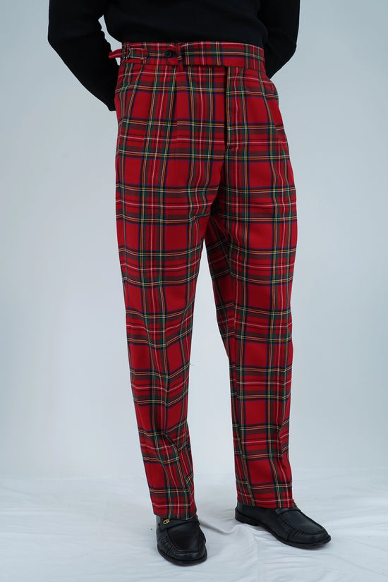 Gurkha 1 bottone con fibbie laterali stringenti Tartan Royal Stewart