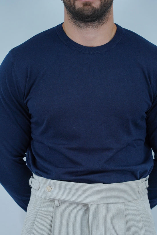 Girocollo in filo blu