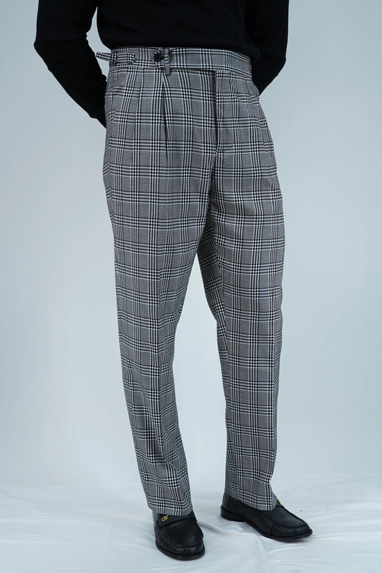 Gurkha 1 bottone con fibbie laterali stringenti Principe di Galles