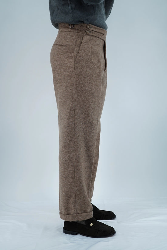 Gurkha biforcato in flanella argilla fondo 23cm