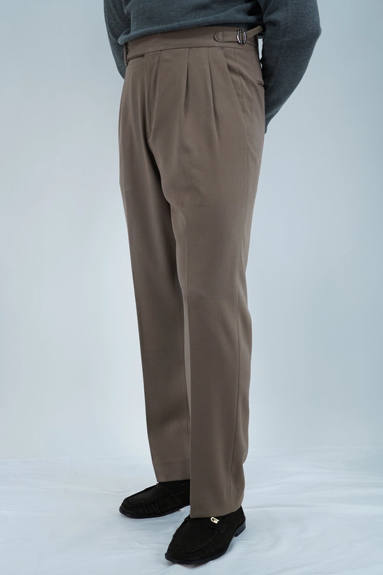 Gurkha 1 bottone fibbie laterali stringenti beige fondo 21cm