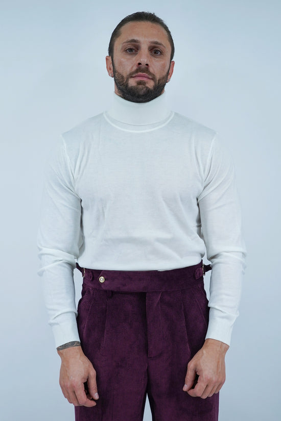 Dolcevita in filo bianco