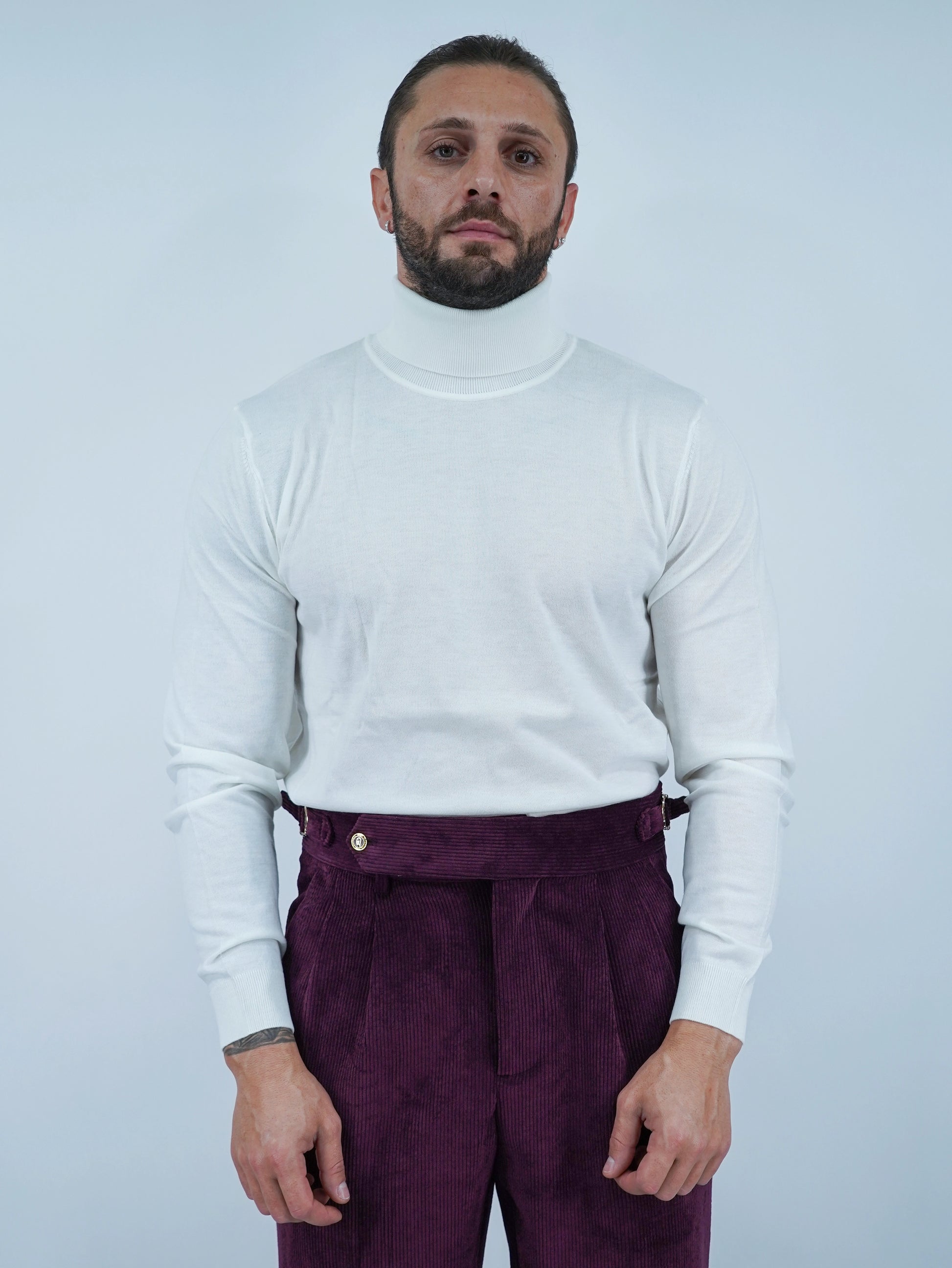 Dolcevita in filo bianco