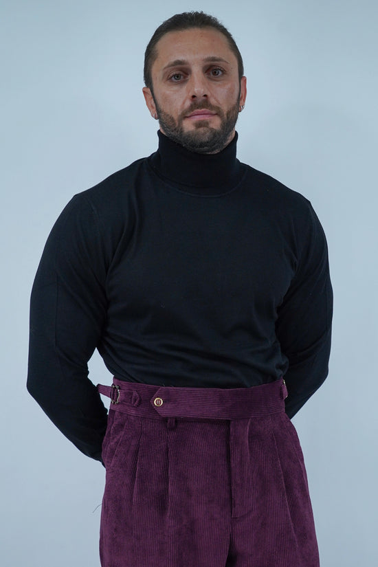 Dolcevita in filo nero