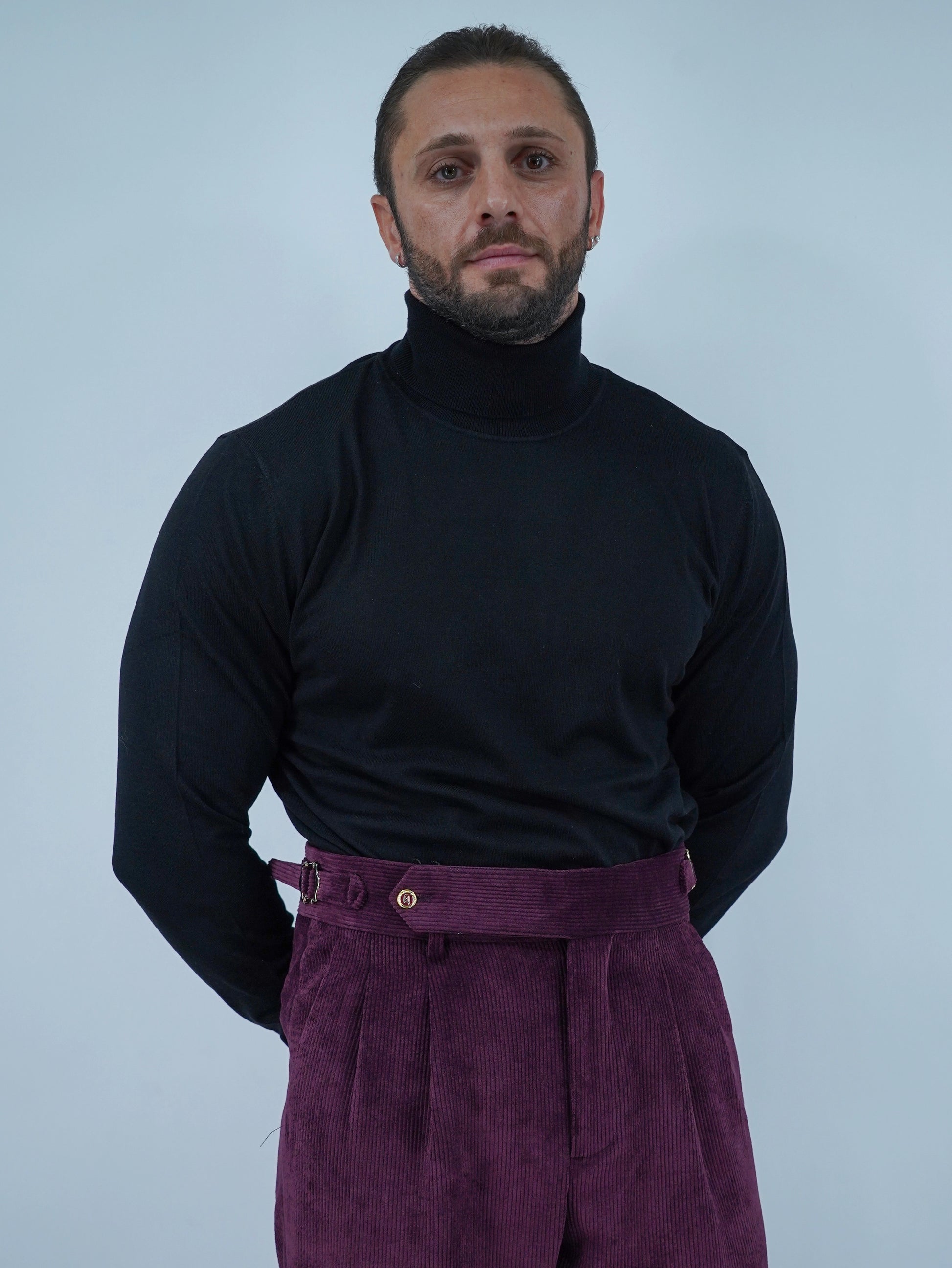 Dolcevita in filo nero