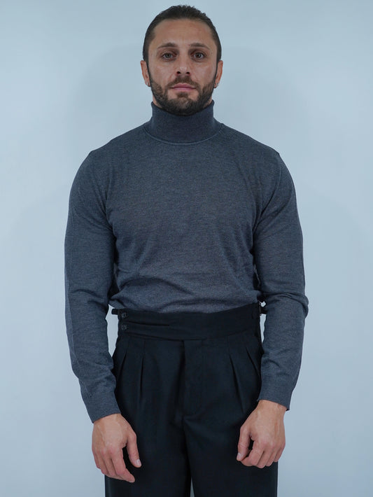 Dolcevita in filo antracite