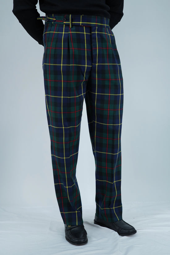 Gurkha 1 bottone con fibbie laterali stringenti Tartan Black Watch