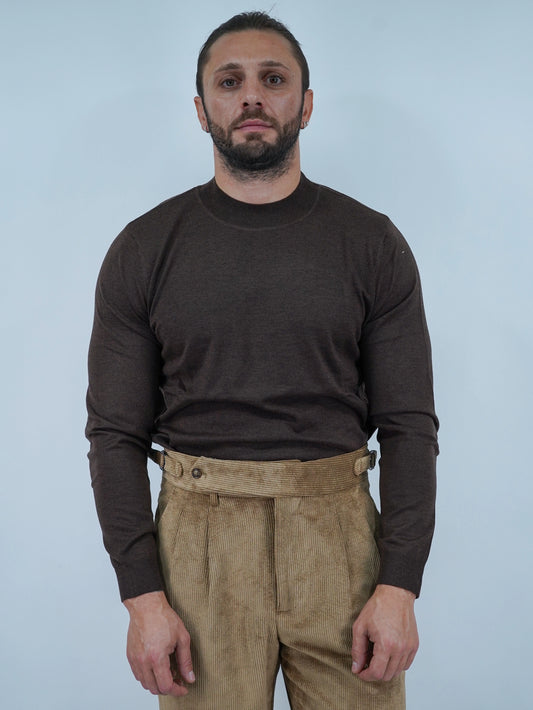 Lupetto in filo caffè