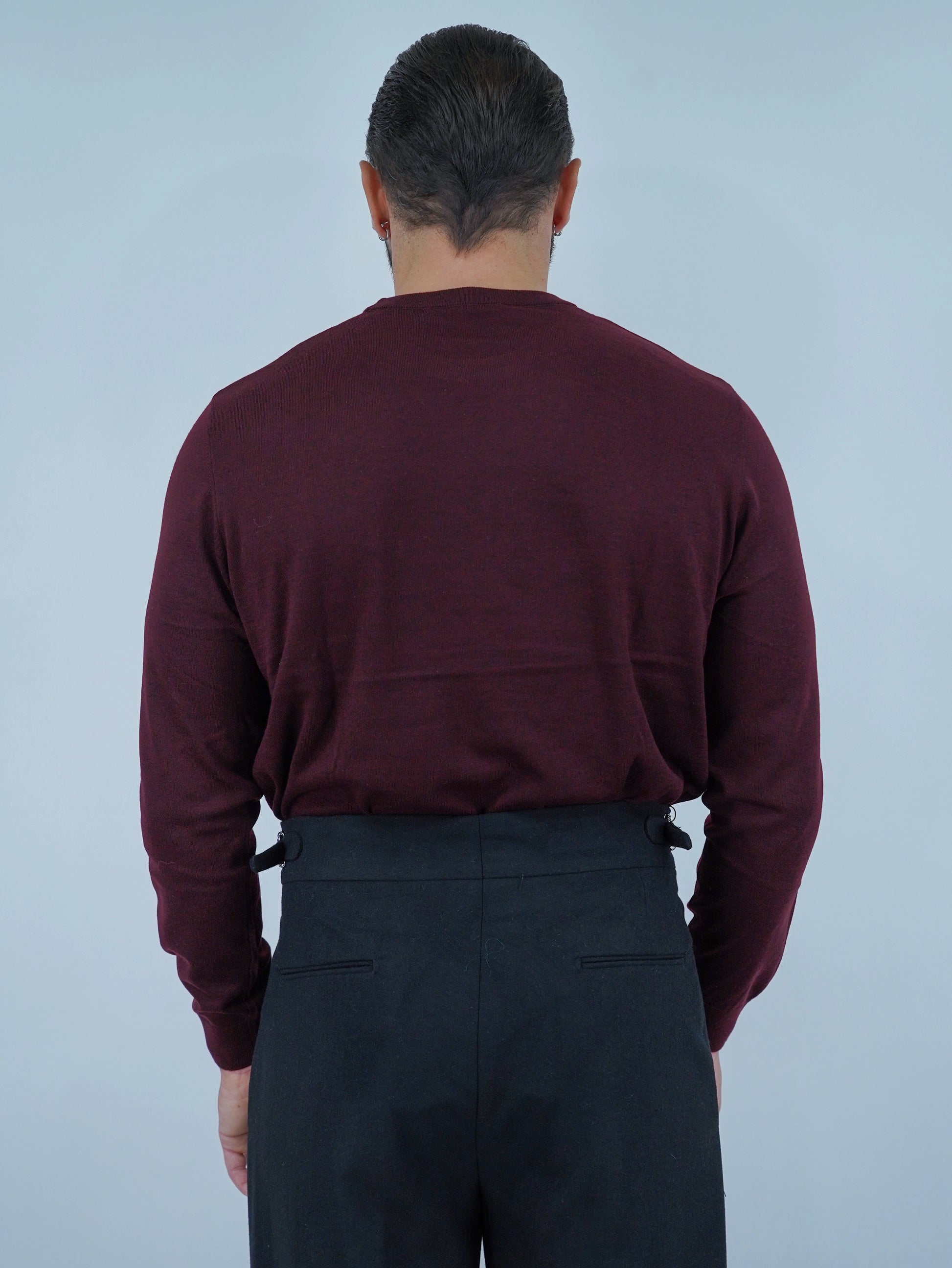 Girocollo in filo bordeaux