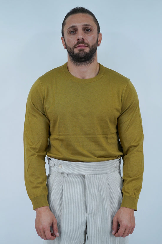 Girocollo in filo senape