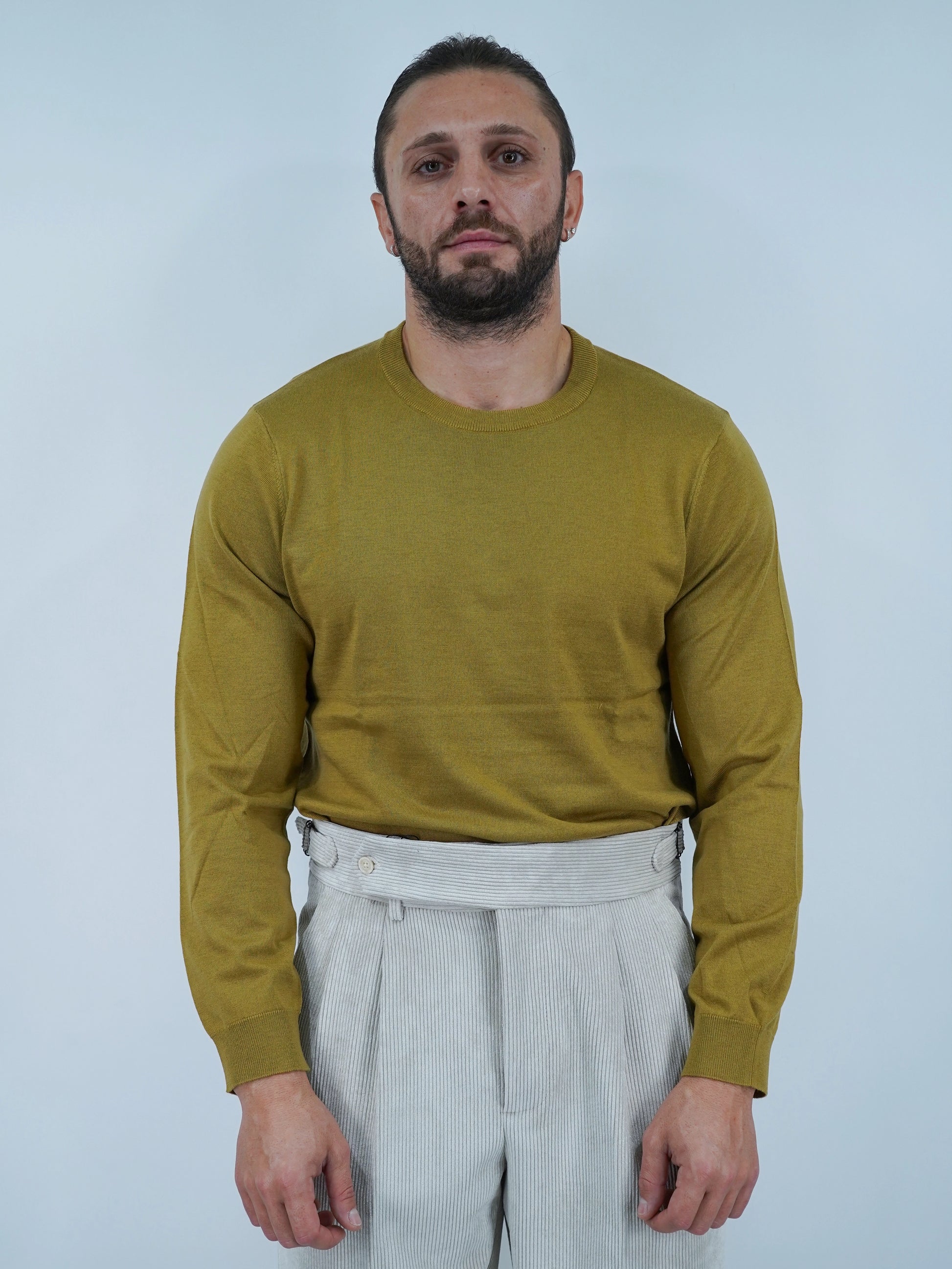 Girocollo in filo senape