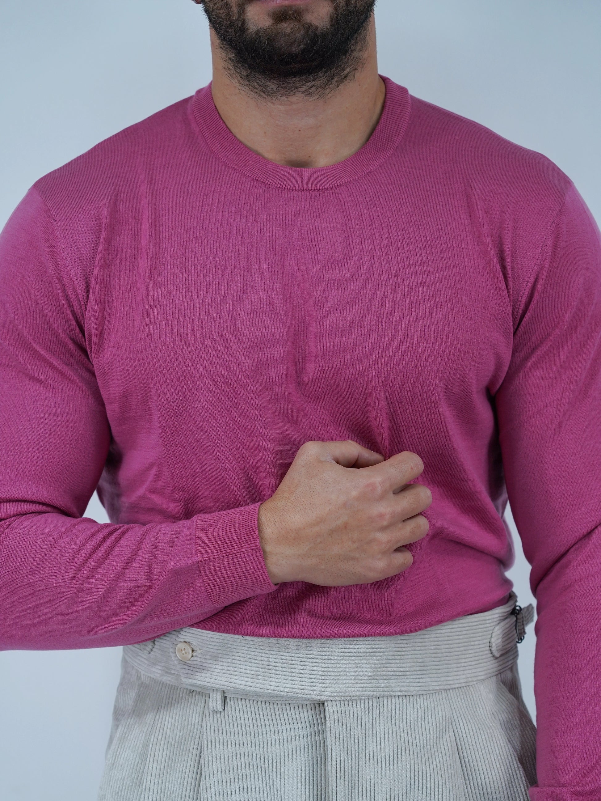 Girocollo in filo lilla