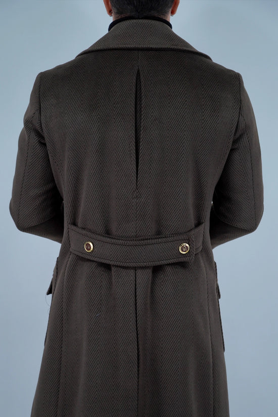Cappotto Chesterfield Spigato Testa di Moro