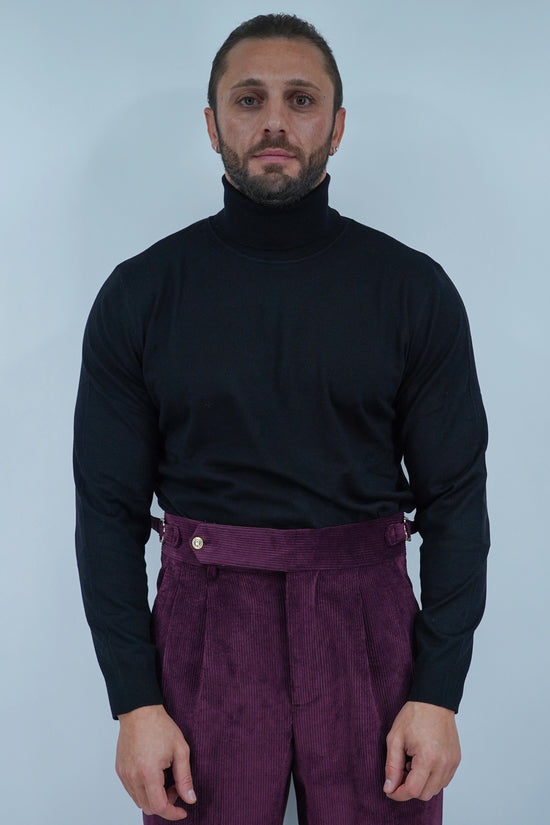 Dolcevita in filo nero