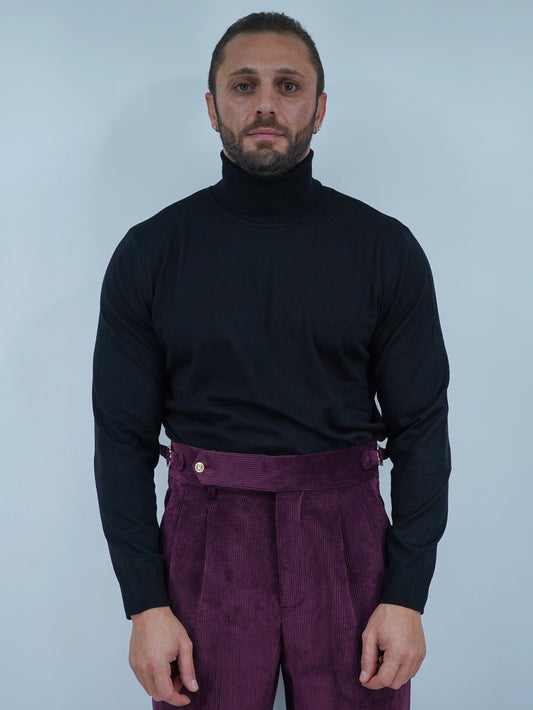 Dolcevita in filo nero