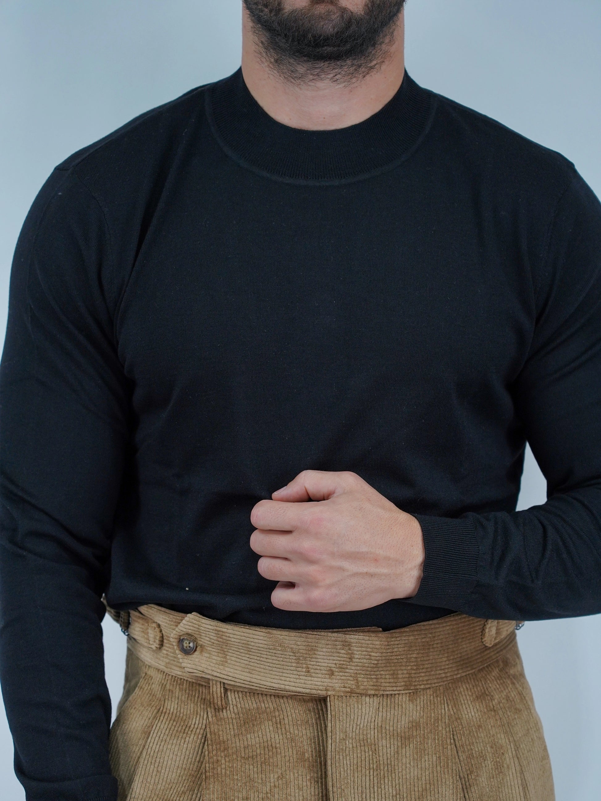 Lupetto in filo nero