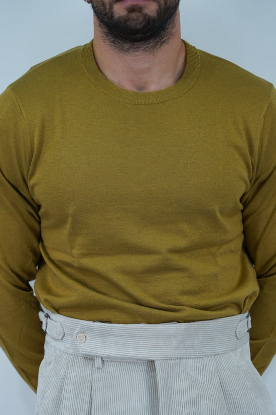 Girocollo in filo senape