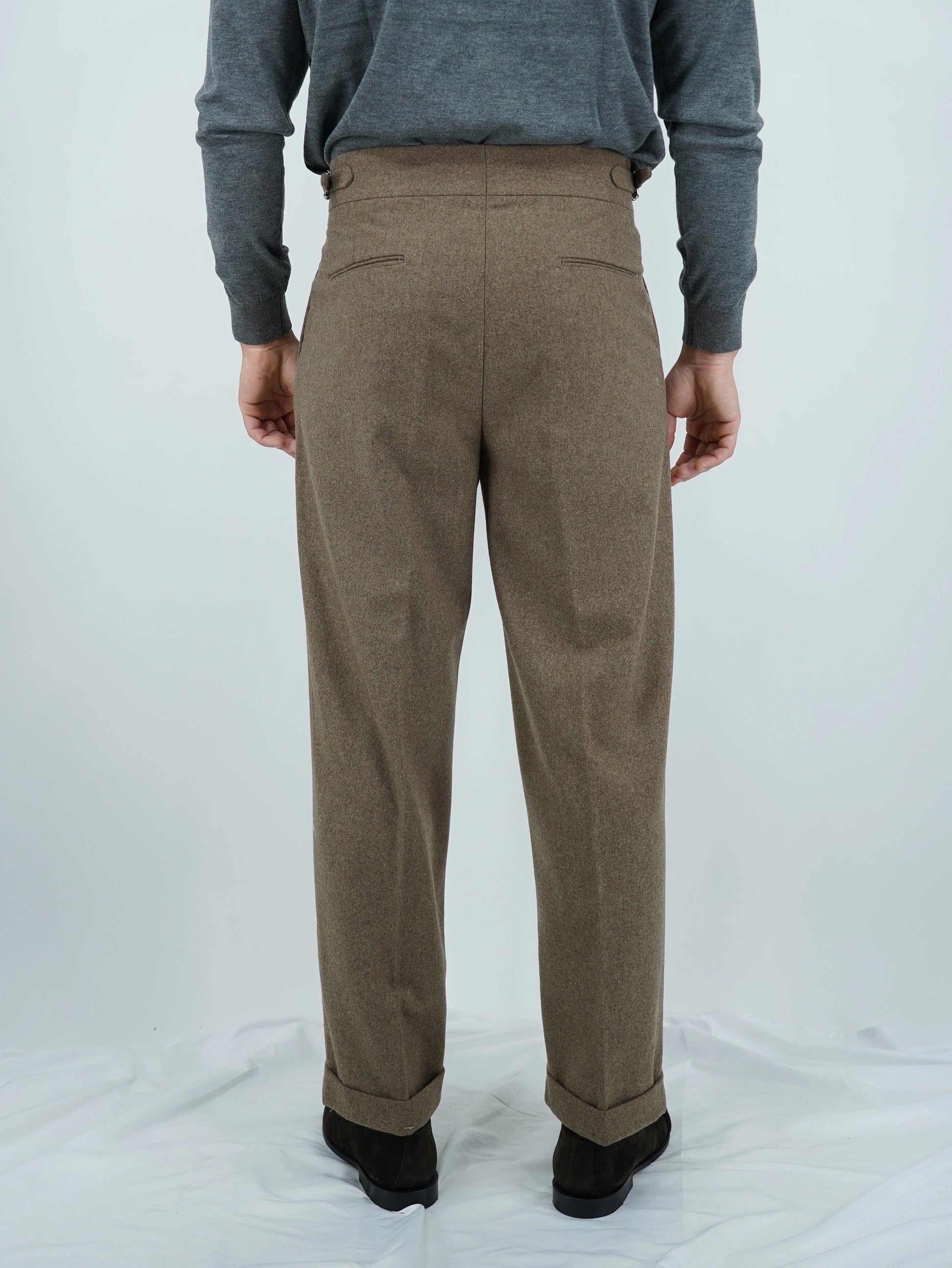 Gurkha biforcato in flanella quercia fondo 23cm