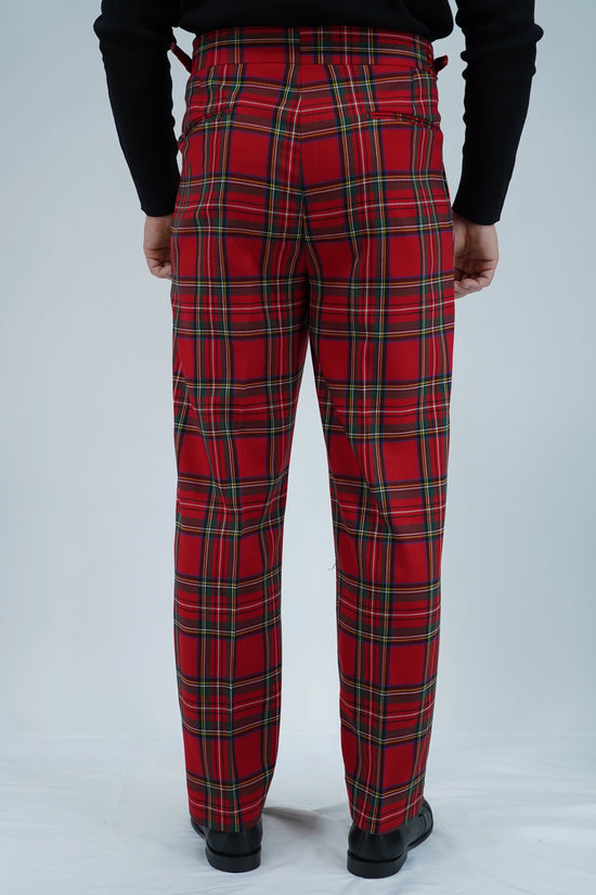 Gurkha 1 bottone con fibbie laterali stringenti Tartan Royal Stewart