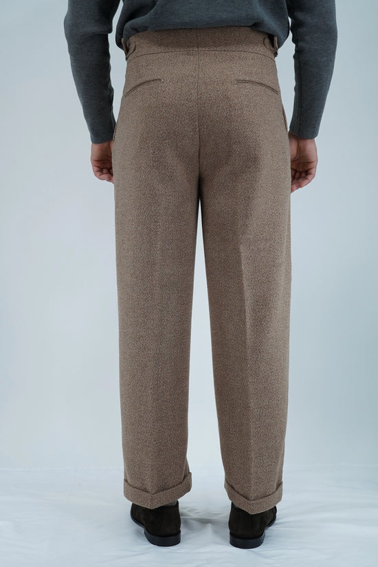 Gurkha biforcato in flanella argilla fondo 23cm