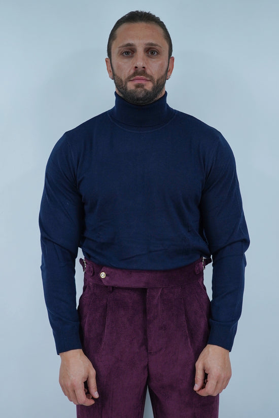 Dolcevita in filo blu