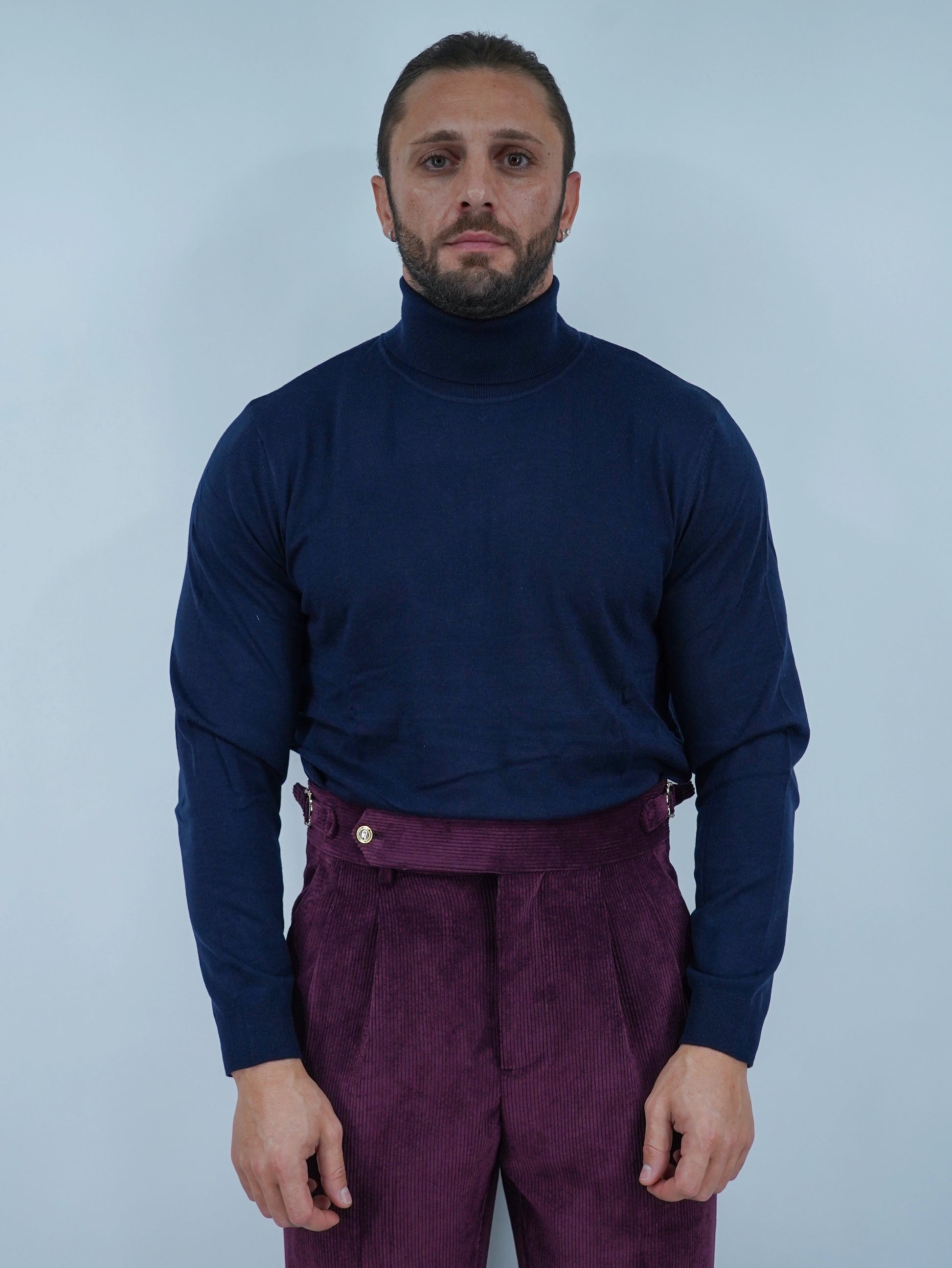 Dolcevita in filo blu