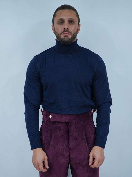 Dolcevita in filo blu