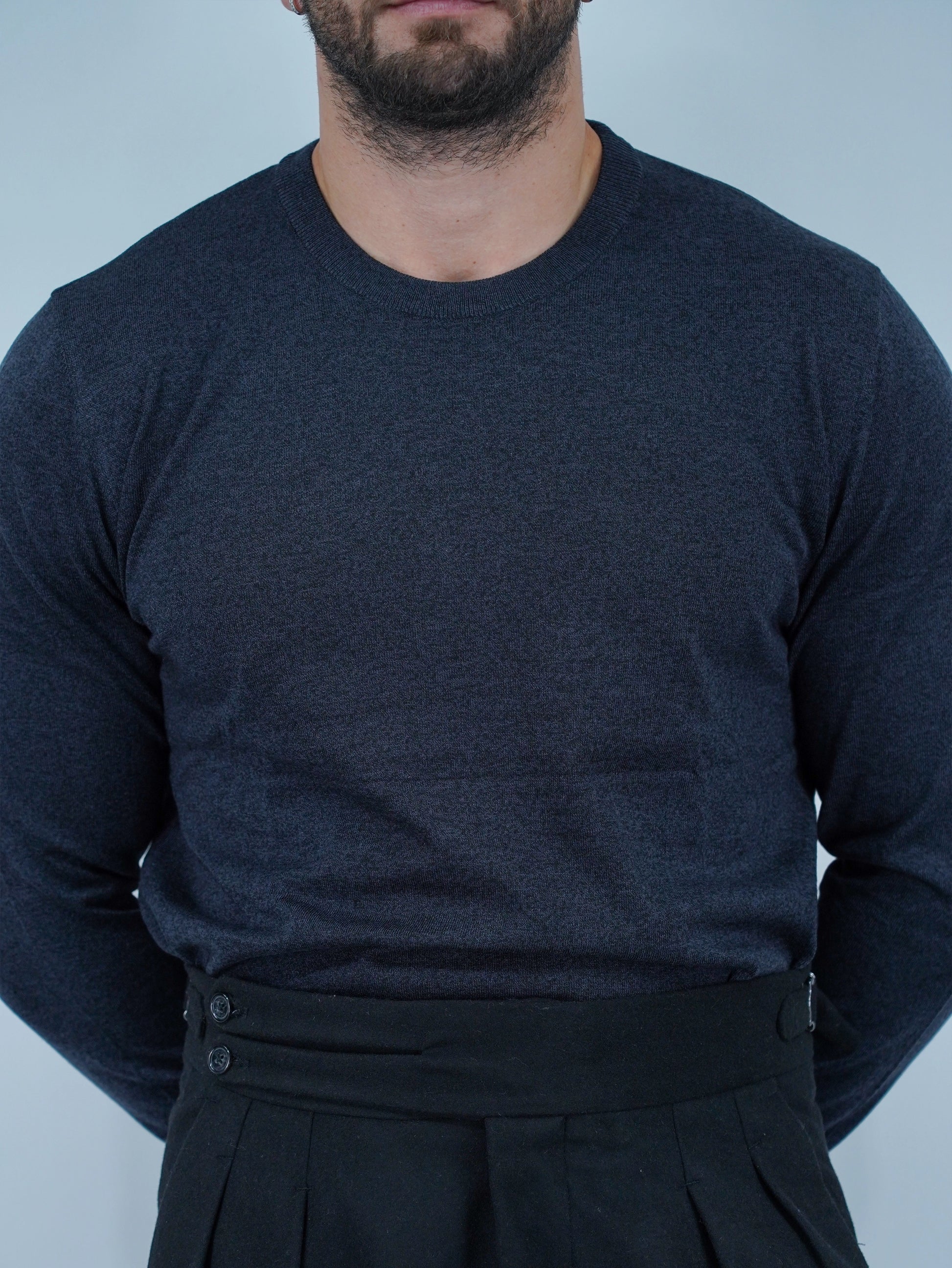 Girocollo in filo antracite