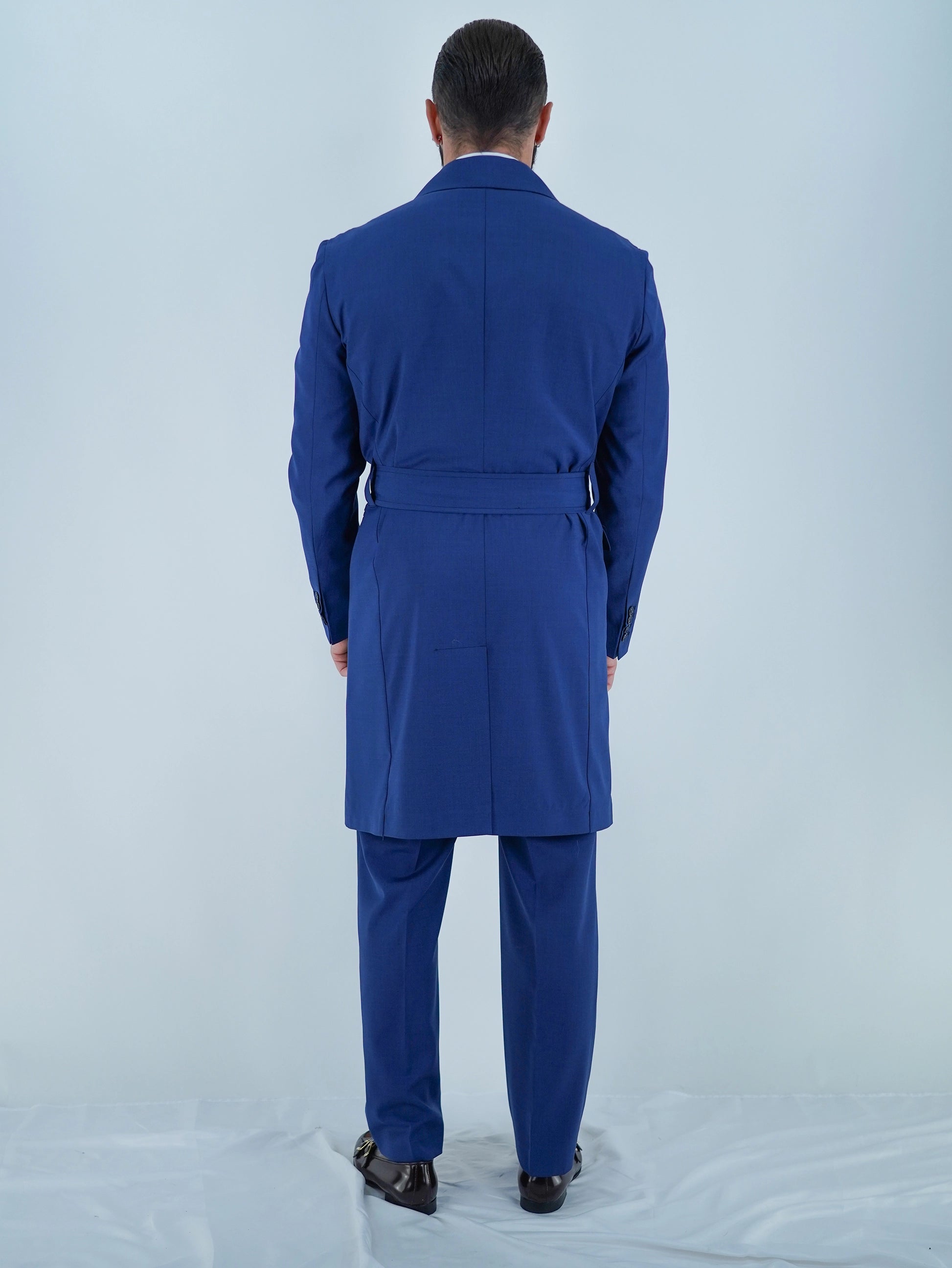 Giacca Heritage Lunga Doppio Petto - Linea Extensive | Blu Inchiostro