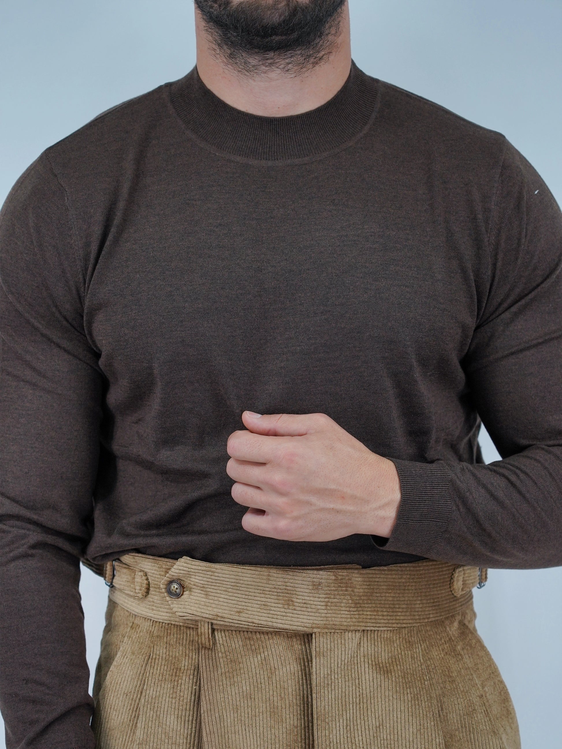 Lupetto in filo caffè