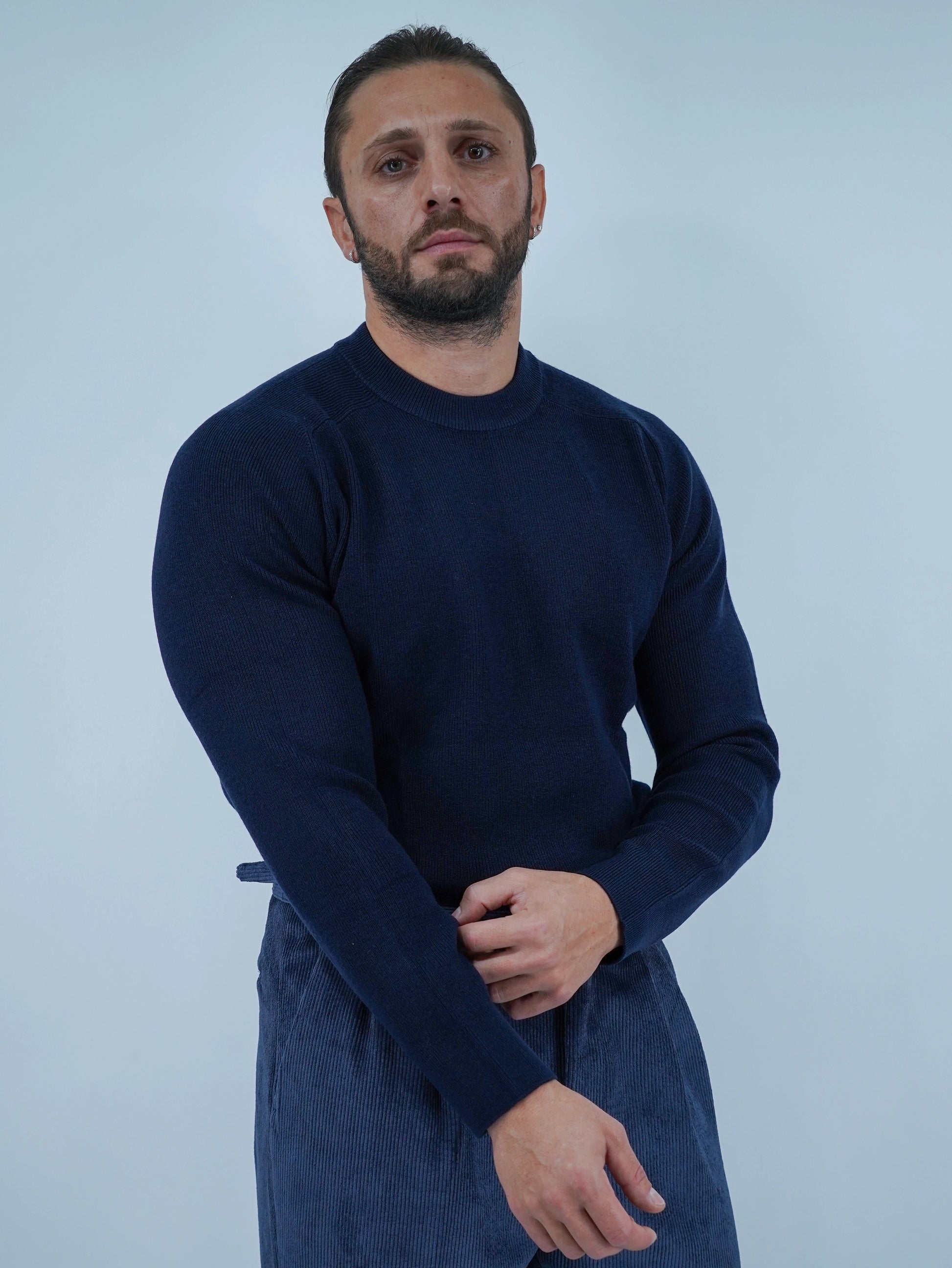 Girocollo due fili blu