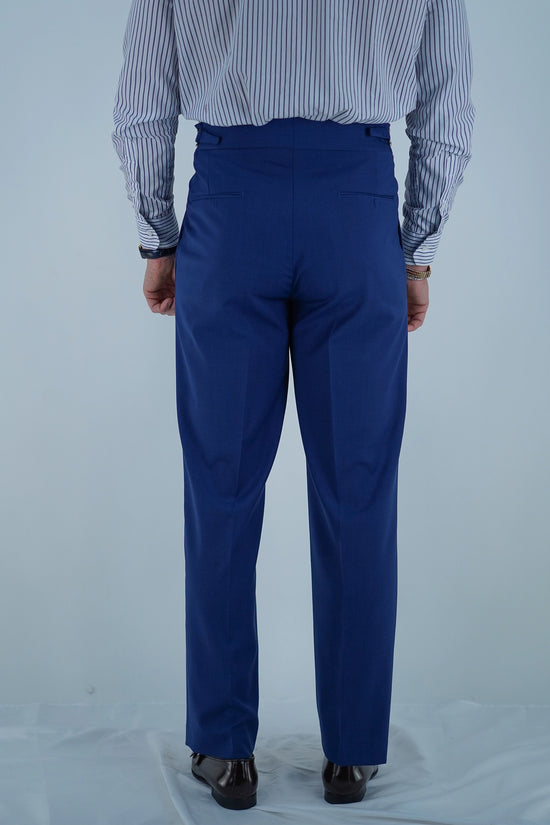 Gurkha 1 bottone - Fondo 20/23cm | Doppia Fibbia Regolabile | Blu Inchiostro