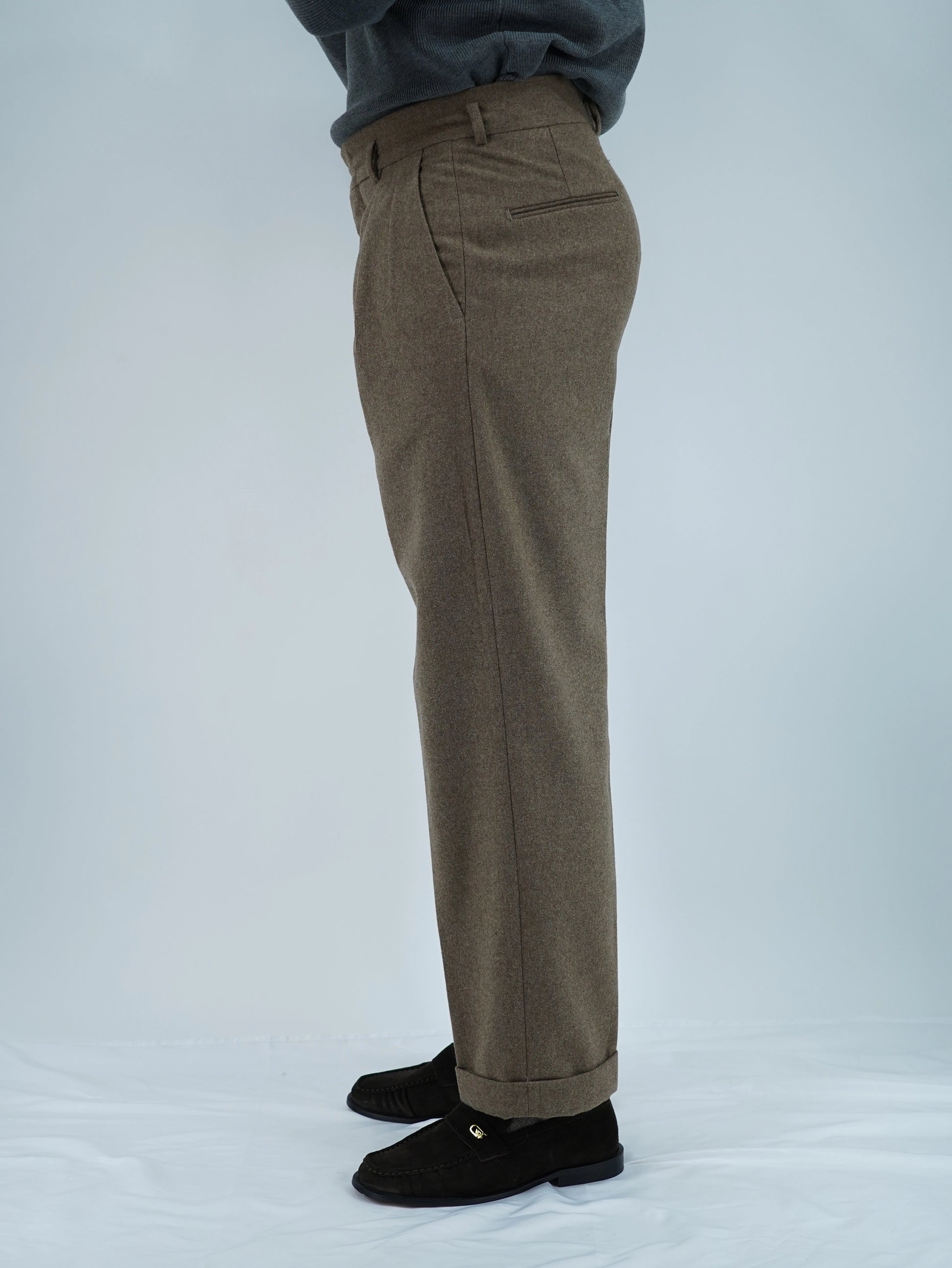 Gurkha con passanti in flanella quercia fondo 23cm