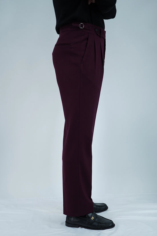 Gurkha 1 bottone con fibbie laterali stringenti bordeaux