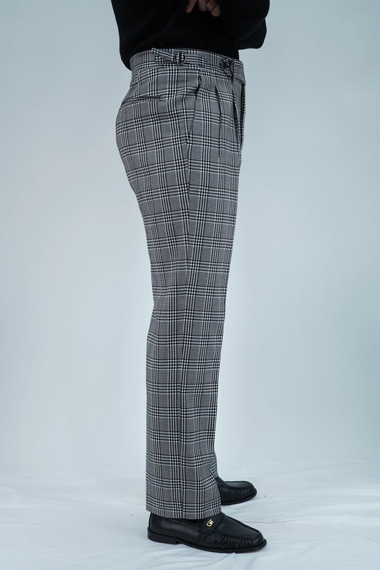 Gurkha 1 bottone con fibbie laterali stringenti Principe di Galles