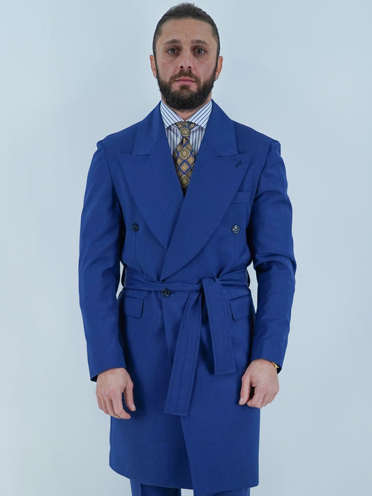 Giacca Heritage Lunga Doppio Petto - Linea Extensive | Blu Inchiostro