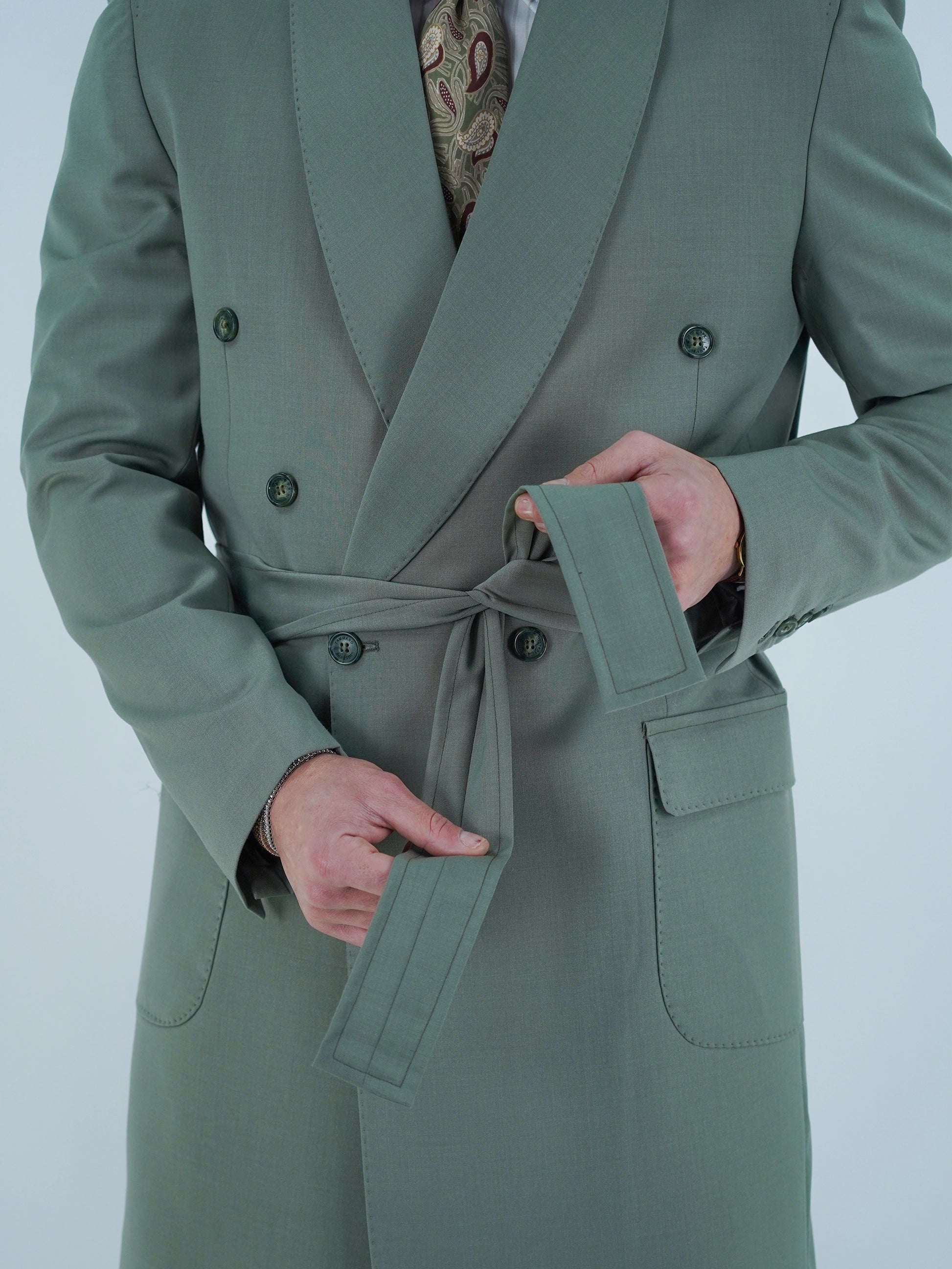 Giacca Heritage Lunga Doppio Petto - Linea Extensive | Verde Oliva
