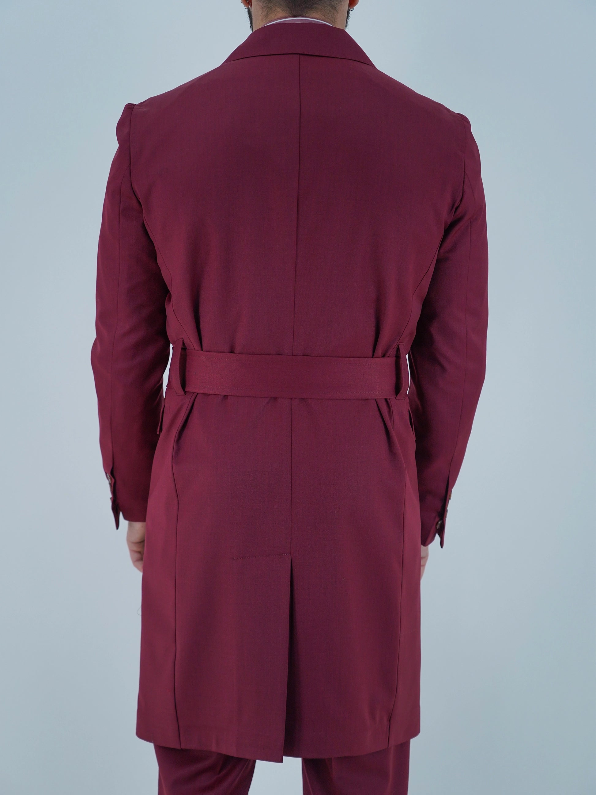 Giacca Heritage Lunga Doppio Petto - Linea Extensive | Bordeaux Profondo